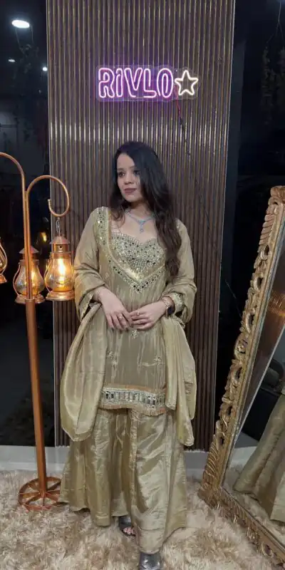 LG 2015 Chiku Cosmos Salwar Suit Perfect for Wedding, Party, Karwa Chauth, Eid, Holi – . Exclusive Offer ₹2099. Delivery 4-6 Working Days. Shop now. | Jump Suits, Salwar suit, Designer Suits, Casual Suits, Creative suits, Palazzo Suits, Party Wear Suits, Patiala Suits, Straight Suits