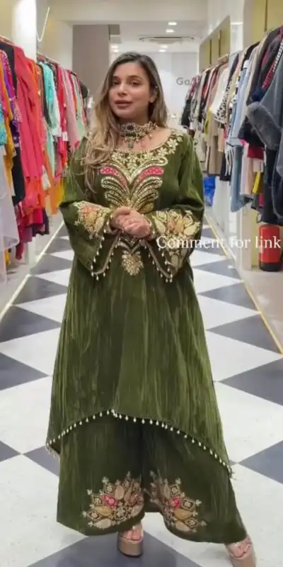 ST 1149 Green in 9000 Velvet Lace Work & Embroidery Work Salwar Suit . Affordable Price ₹2029. Delivery 4-6 Working Days. Shop now. | Jump Suits, Tops & Bottoms, Track Suits, Trendy Wear, Salwar suit, Designer Suits, Casual Suits, Creative suits, Palazzo Suits, Party Wear Suits, Patiala Suits, Straight Suits