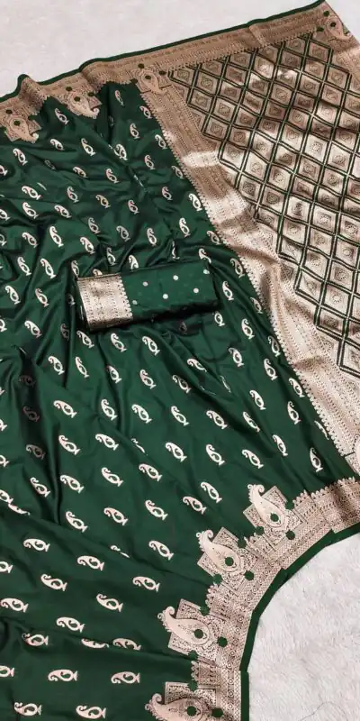 MB 41 Green Color Green Banarasi Silk Zari Weaving Saree . Wedding, Party, Festive, Available at ₹1849 only. Delivery 4-6 Working Days. Shop now. | Sarees, Bollywood Sarees, Creative Sarees, Designer Sarees, Embroidered Sarees, Ethnic Saree, Modern Digital sarees, Party Wear Sarees