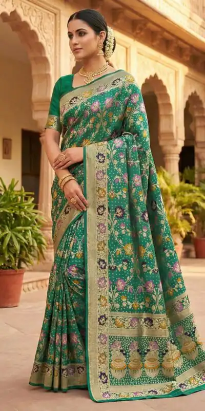 MS 546 Green in Color Banarasi Silk Zari Work All Over Saree . Available at ₹1649 only. Delivery 4-6 Working Days. Shop now. | Sarees, Bollywood Sarees, Creative Sarees, Designer Sarees, Embroidered Sarees, Ethnic Saree, Modern Digital sarees, Party Wear Sarees