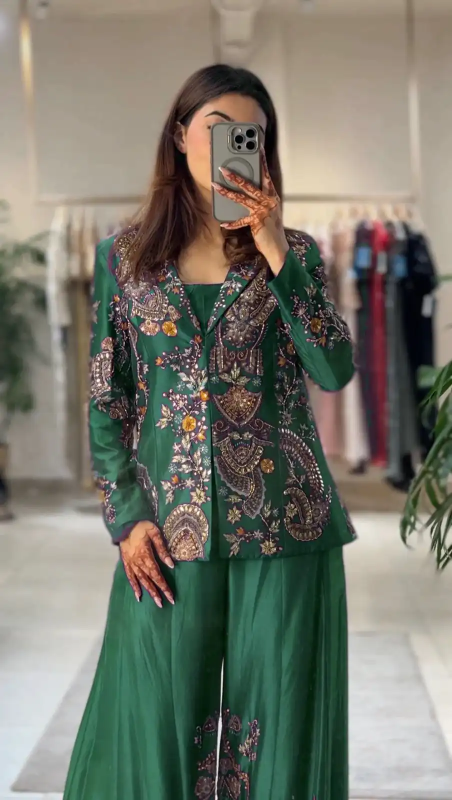 BE 436 Green Chinon Salwar Suit with Embroidery Work. Wedding, Party, Festive, Now at just ₹2399. Delivery 4-6 Working Days. Shop now. | Jump Suits, Tops & Bottoms, Track Suits, Trendy Wear, Salwar suit, Designer Suits, Casual Suits, Creative suits, Palazzo Suits, Party Wear Suits, Patiala Suits, Straight Suits