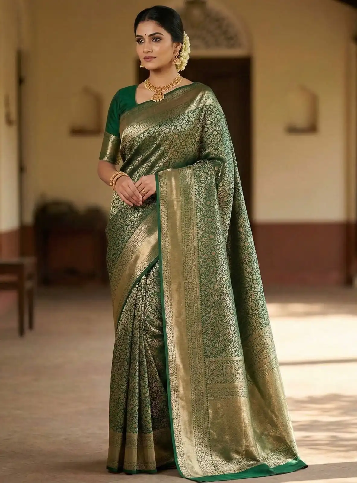KPR 261 Green in Soft Lichi Silk Lace Border & Lace Work Saree . Available at ₹1499 only. Delivery 4-6 Working Days. Shop now. | Sarees, Bollywood Sarees, Creative Sarees, Designer Sarees, Embroidered Sarees, Ethnic Saree, Modern Digital sarees, Party Wear Sarees