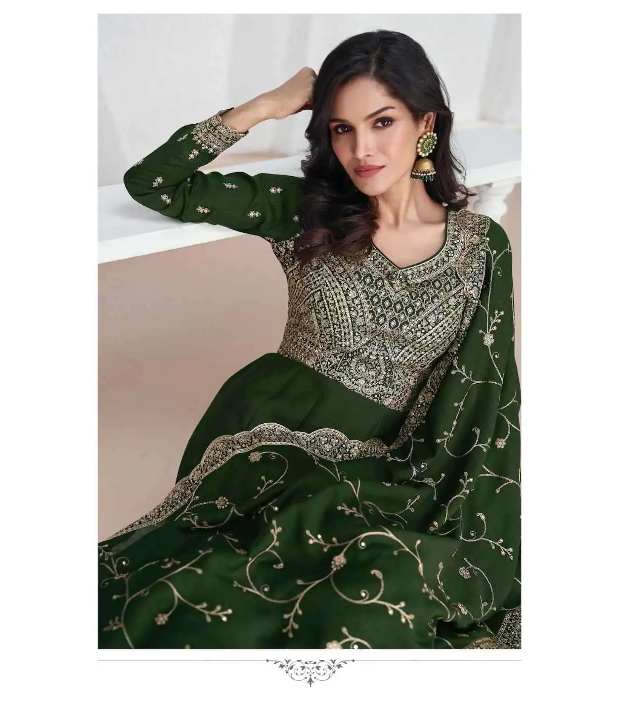 FC Saroj 9943 Green Vichitra Salwar Suit with Embroidery Work & Lace Work. Special Price ₹3049. Delivery 4-6 Working Days. Shop now. | Jump Suits, Tops & Bottoms, Track Suits, Trendy Wear, Salwar suit, Designer Suits, Casual Suits, Creative suits, Palazzo Suits, Party Wear Suits, Patiala Suits, Straight Suits