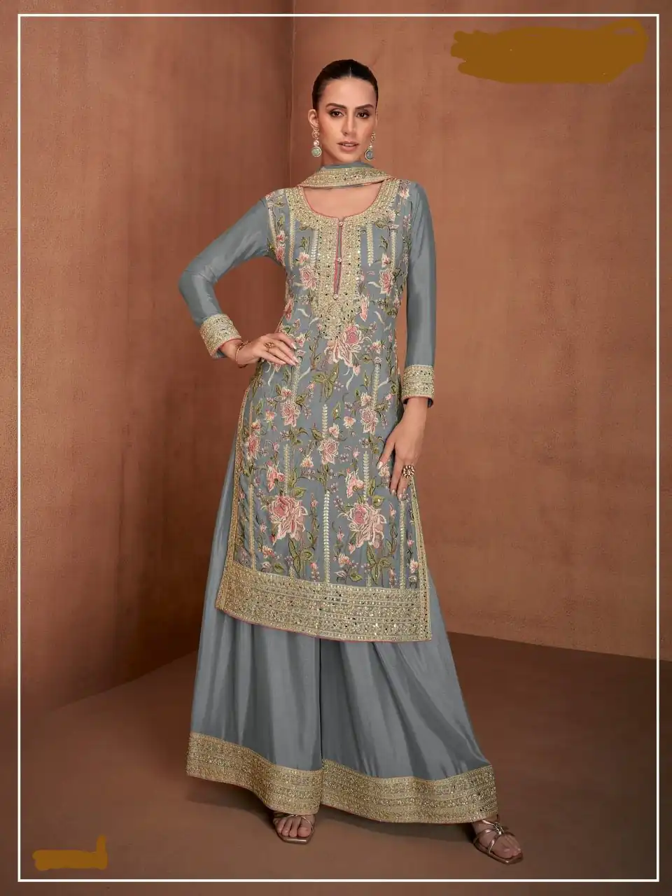 FC 7478 Grey in Chinon Embroidery Work Salwar Suit . Special Price ₹3099. Wedding, Party, Festive, Events, Delivery 4-6 Working Days. Shop now. | Jump Suits, Tops & Bottoms, Track Suits, Trendy Wear, Salwar suit, Designer Suits, Casual Suits, Creative suits, Palazzo Suits, Party Wear Suits, Patiala Suits, Straight Suits