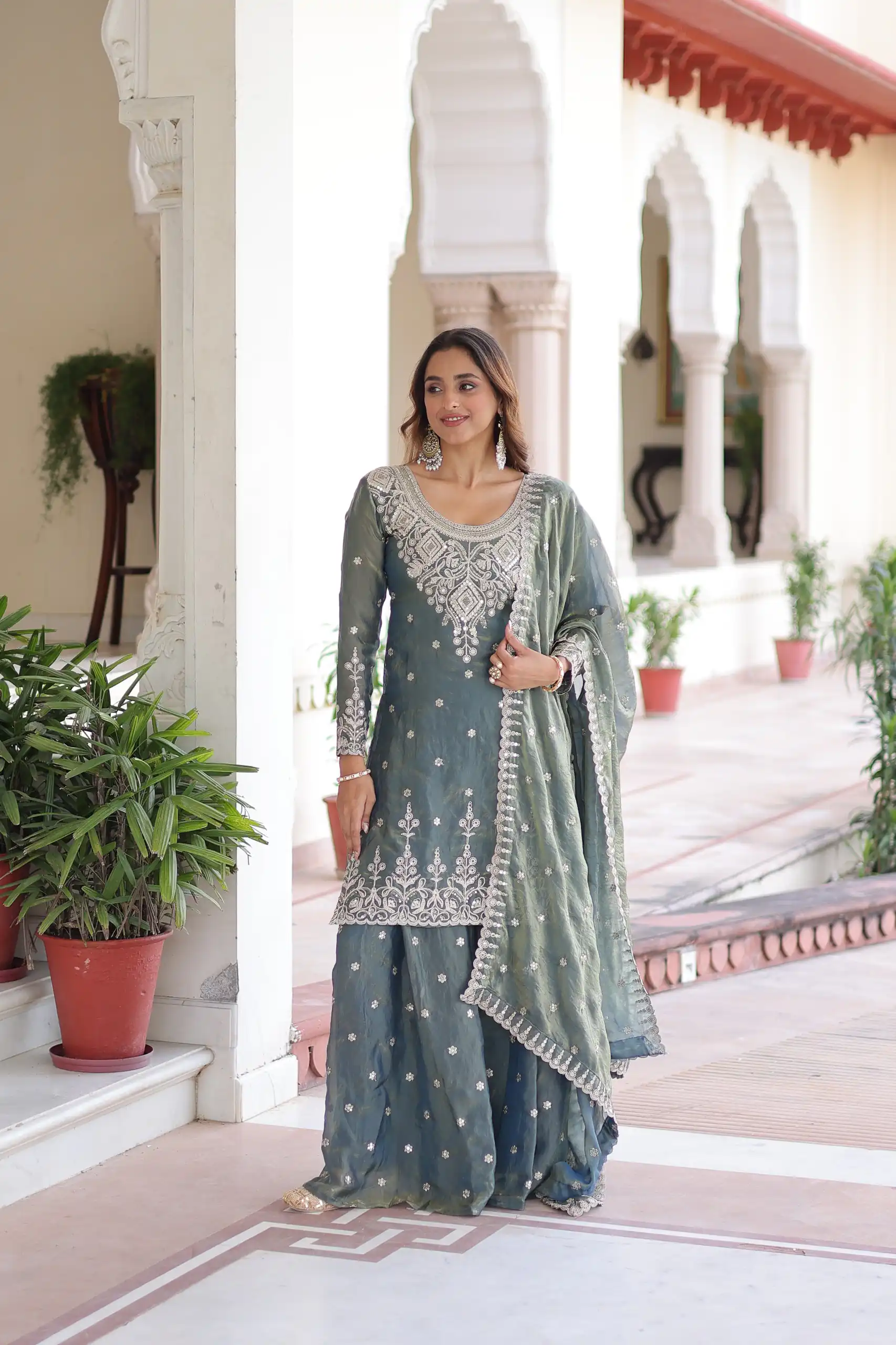KA 1211 Grey Fandy Silk Salwar Suit Perfect for Wedding, Party, Sangeet, Haldi, Ethnic Day – . Festive Deal ₹2549. Delivery 4-6 Working Days. Shop now. | Jump Suits, Tops & Bottoms, Track Suits, Trendy Wear, Salwar suit, Designer Suits, Casual Suits, Creative suits, Palazzo Suits, Party Wear Suits, Patiala Suits, Straight Suits