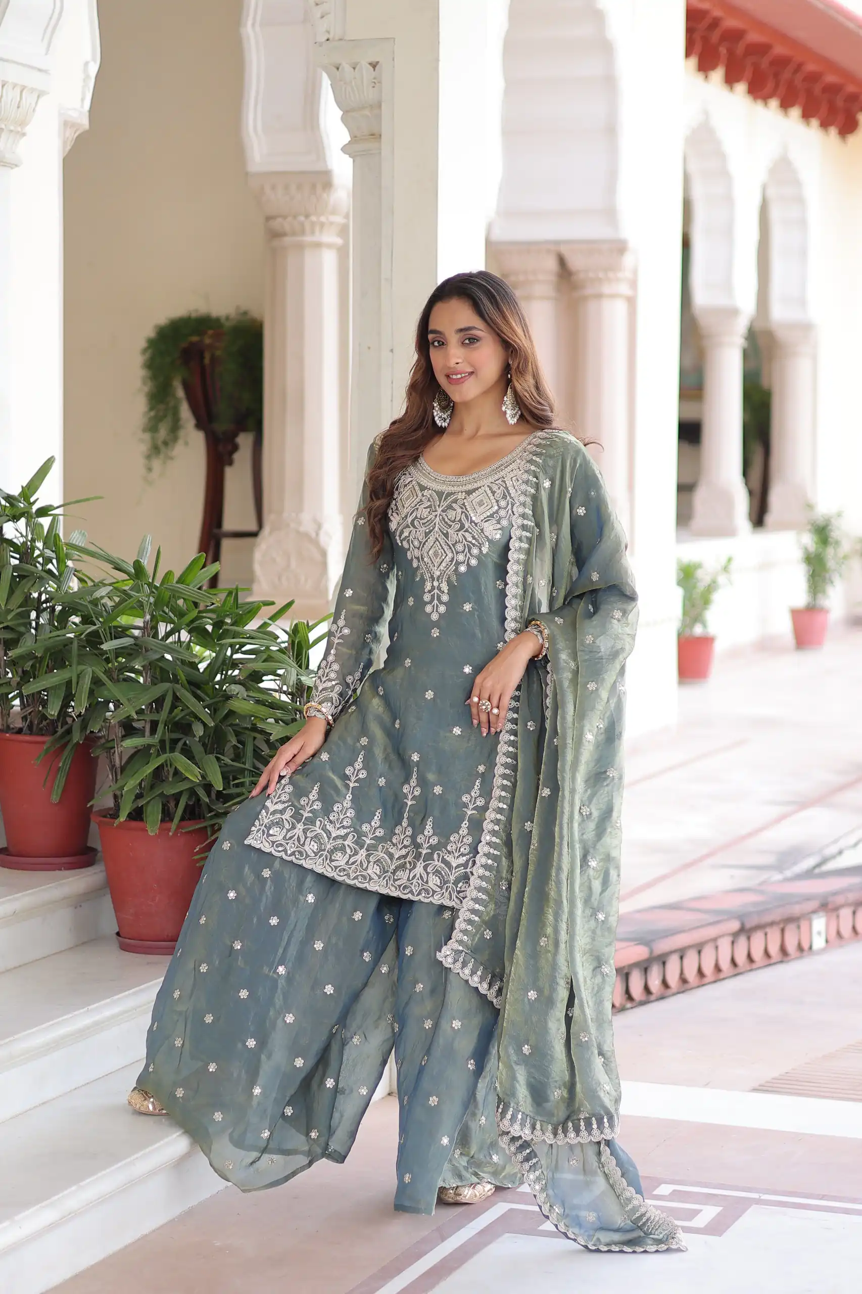 KA 1211 Grey Fandy Silk Salwar Suit Perfect for Wedding, Party, Sangeet, Haldi, Ethnic Day – . Festive Deal ₹2549. Delivery 4-6 Working Days. Shop now. | Jump Suits, Tops & Bottoms, Track Suits, Trendy Wear, Salwar suit, Designer Suits, Casual Suits, Creative suits, Palazzo Suits, Party Wear Suits, Patiala Suits, Straight Suits