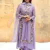 NSR 862 Lavender Faux Georgette Slawar Suit with Embroidery Work & Lace Work. Introductory Price ₹2149. Delivery 4-6 Working Days. Shop now. | Jump Suits, Tops & Bottoms, Track Suits, Trendy Wear, Salwar suit, Designer Suits, Casual Suits, Creative suits, Palazzo Suits, Party Wear Suits, Patiala Suits, Straight Suits