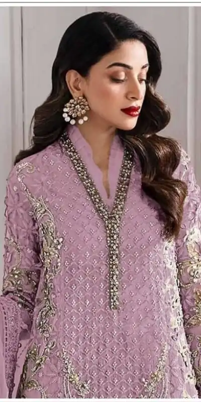 FC 1192 Lavender Color Georgette Salwar Suit with Embroidery Work. Introductory Price ₹2499. Delivery 4-6 Working Days. Shop now. | Jump Suits, Tops & Bottoms, Track Suits, Trendy Wear, Salwar suit, Designer Suits, Casual Suits, Creative suits, Palazzo Suits, Party Wear Suits, Patiala Suits, Straight Suits