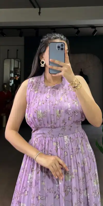 YNF 5200 Lavender Color Weightless Marbal Gown with Designer Work. Available at ₹1649 only. Delivery 4-6 Working Days. Shop now. | Gowns, Bollywood Gowns, Creative Gowns, Designer Gowns, Embroidered Gowns, Party Wear Gowns