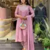 MF 818 Light Lavender Color Cotton Silk Salwar Suit with Mirror Work. Introductory Price ₹1699. Delivery 4-6 Working Days. Shop now. | Jump Suits, Salwar suit, Designer Suits, Casual Suits, Creative suits, Palazzo Suits, Party Wear Suits, Patiala Suits, Straight Suits
