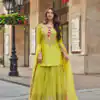 FC Sayuuri 5595 Lime Yellow Georgette Salwar Suit with Embroidery Work & Lace Work. Special Price ₹3149. Delivery 4-6 Working Days. Shop now. | Jump Suits, Tops & Bottoms, Track Suits, Trendy Wear, Salwar suit, Designer Suits, Casual Suits, Creative suits, Palazzo Suits, Party Wear Suits, Patiala Suits, Straight Suits