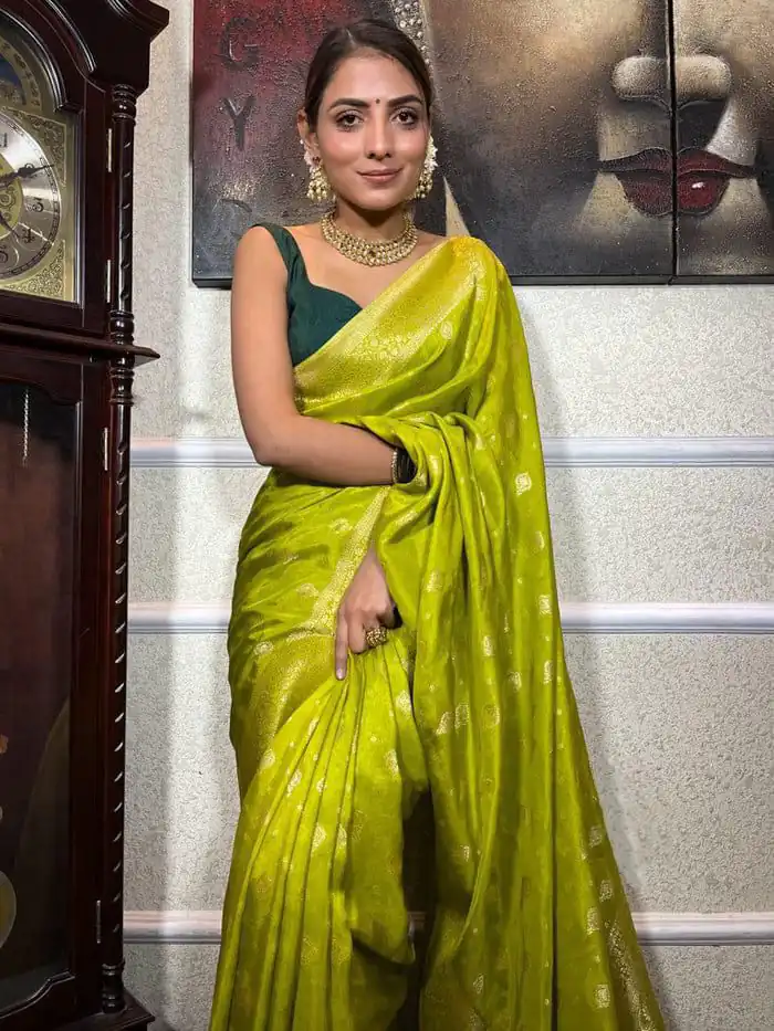 KPR 210 Lime Yellow Soft Lichi Silk Saree with Lace Work & Lace Border. Special Price ₹1399. Delivery 4-6 Working Days. Shop now. | Sarees, Bollywood Sarees, Creative Sarees, Designer Sarees, Embroidered Sarees, Ethnic Saree, Modern Digital sarees, Party Wear Sarees