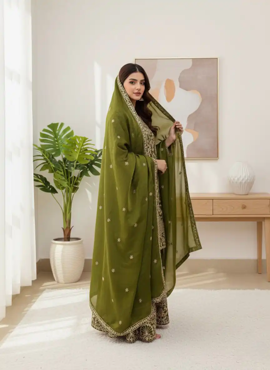 SR 1697 Mahendi Color Organza Silk Salwar Suit with Embroidery Work. Festive Deal ₹2549. Delivery 4-6 Working Days. Shop now. | Jump Suits, Tops & Bottoms, Track Suits, Trendy Wear, Salwar suit, Designer Suits, Casual Suits, Creative suits, Palazzo Suits, Party Wear Suits, Patiala Suits, Straight Suits