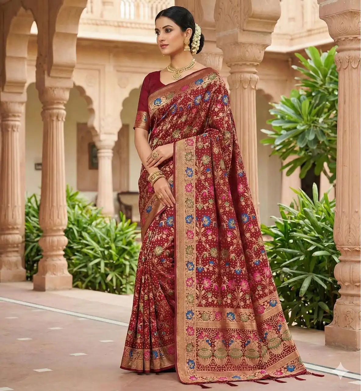 MS 546 Maroon in Color Banarasi Silk Zari Work All Over Saree . Available at ₹1649 only. Delivery 4-6 Working Days. Shop now. | Sarees, Bollywood Sarees, Creative Sarees, Designer Sarees, Embroidered Sarees, Ethnic Saree, Modern Digital sarees, Party Wear Sarees