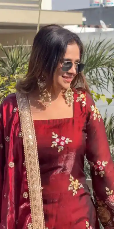 NSR 881 Maroon Organza Poly Silk Salwar Suit with Embroidery Work & Lace Work. Introductory Price ₹209. Delivery 4-6 Working Days. Shop now. | Jump Suits, Salwar suit, Designer Suits, Casual Suits, Creative suits, Palazzo Suits, Party Wear Suits, Patiala Suits, Straight Suits