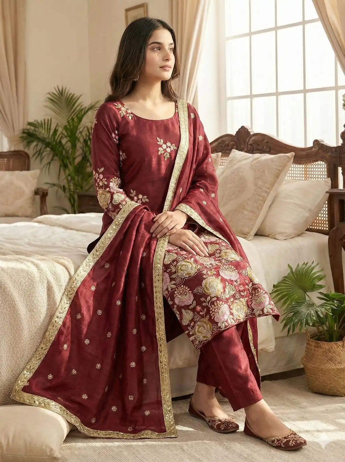 NSR 881 Maroon Organza Poly Silk Salwar Suit with Embroidery Work & Lace Work. Introductory Price ₹209. Delivery 4-6 Working Days. Shop now. | Jump Suits, Salwar suit, Designer Suits, Casual Suits, Creative suits, Palazzo Suits, Party Wear Suits, Patiala Suits, Straight Suits