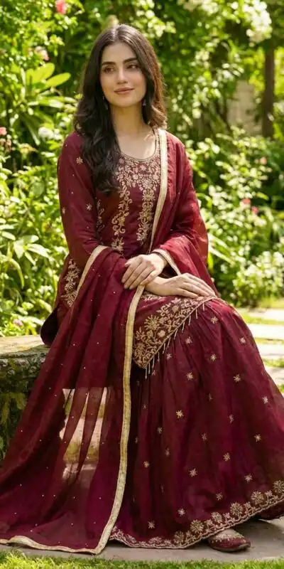 NSR 882 Maroon Organza Silk Salwar Suit Perfect for Wedding, Party, Durga Puja, Bridal Wear, Pooja – . Special Price ₹2099. Delivery 4-6 Working Days | Jump Suits, Tops & Bottoms, Track Suits, Trendy Wear, Salwar suit, Designer Suits, Casual Suits, Creative suits, Palazzo Suits, Party Wear Suits, Patiala Suits, Straight Suits
