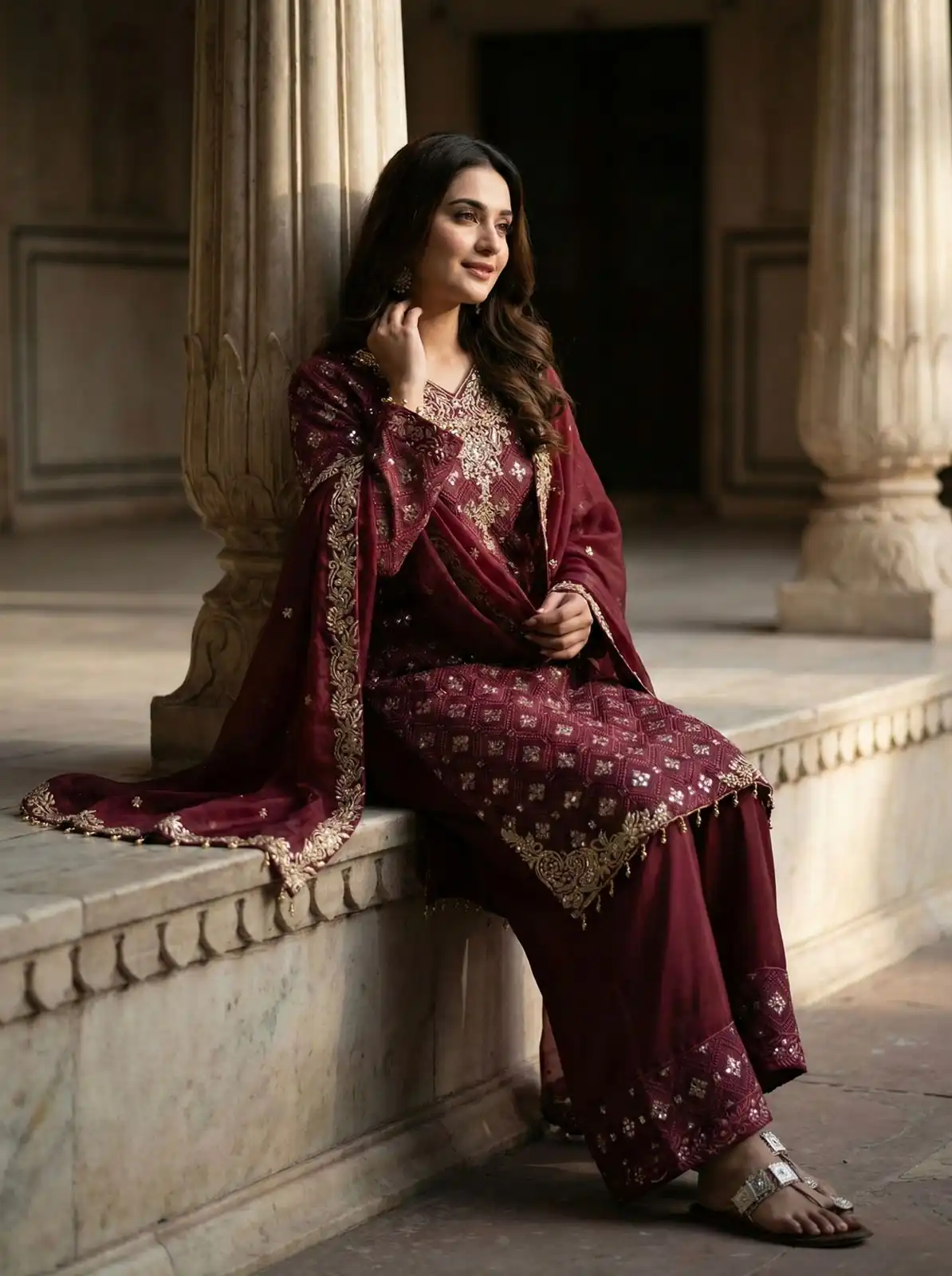 ZSR 3158 Maroon in Organza Silk Lace Work & Embroidery Work Salwar Suit . Get it for ₹2399. Delivery 4-6 Working Days. Shop now. | Jump Suits, Tops & Bottoms, Track Suits, Trendy Wear, Salwar suit, Designer Suits, Casual Suits, Creative suits, Palazzo Suits, Party Wear Suits, Patiala Suits, Straight Suits