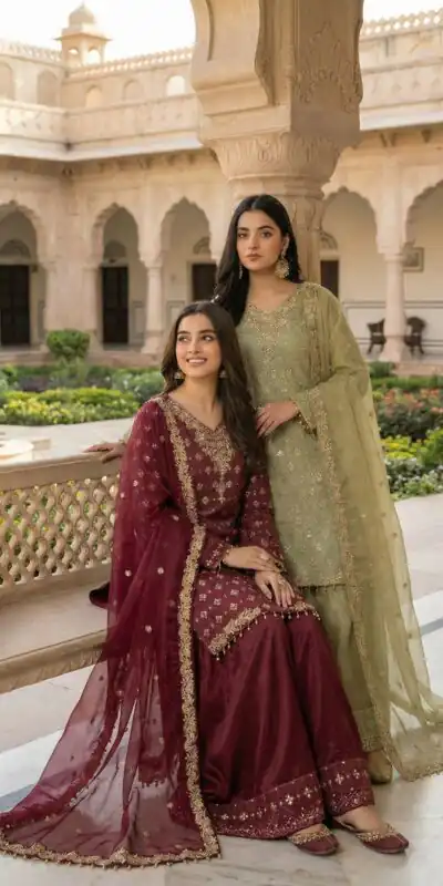 ZSR 3158 Maroon in Organza Silk Lace Work & Embroidery Work Salwar Suit . Get it for ₹2399. Delivery 4-6 Working Days. Shop now. | Jump Suits, Tops & Bottoms, Track Suits, Trendy Wear, Salwar suit, Designer Suits, Casual Suits, Creative suits, Palazzo Suits, Party Wear Suits, Patiala Suits, Straight Suits