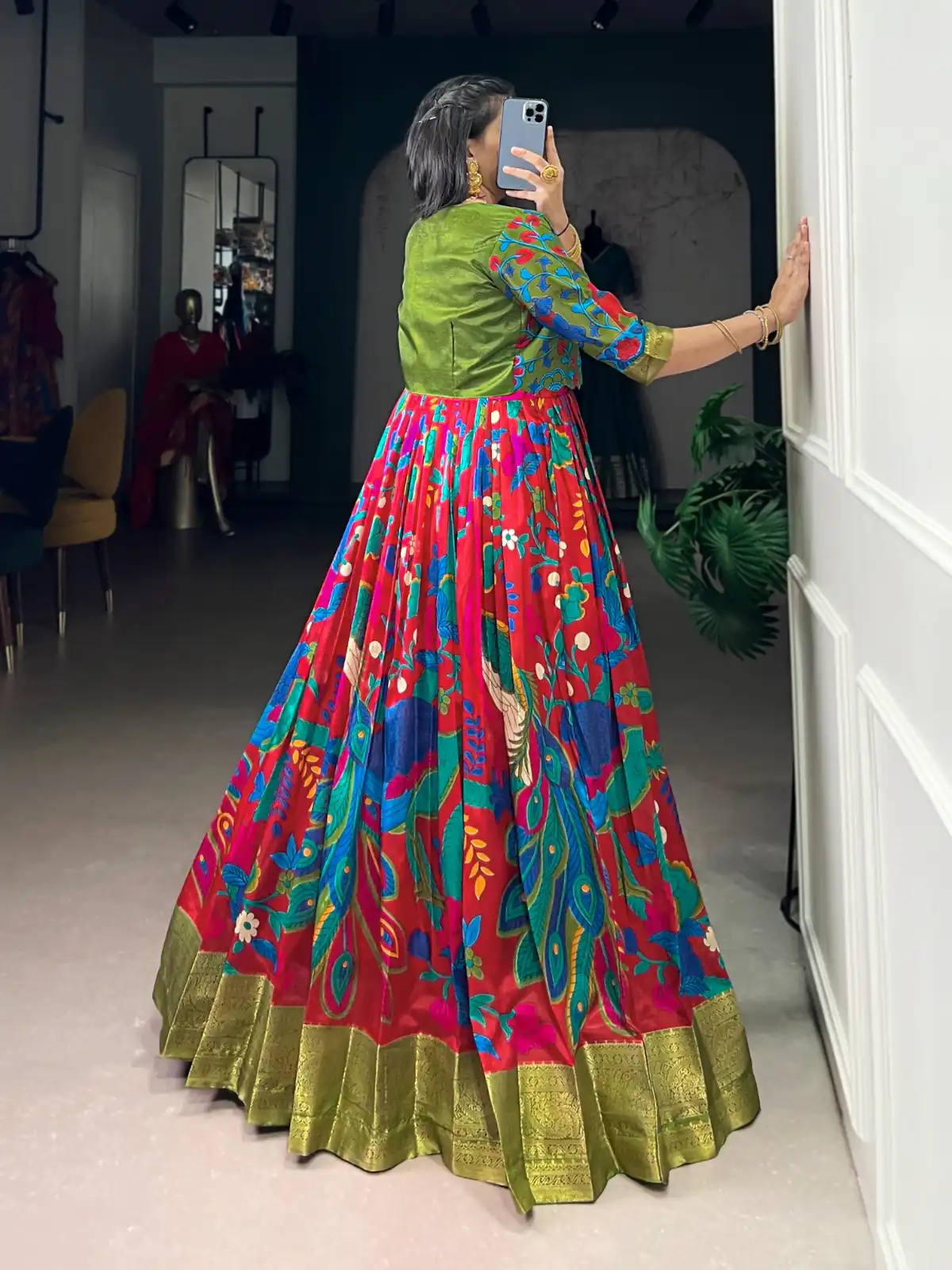 YNF 5035 Maroon in Taser Silk Zari Work & Kalamkari Print Gown . Available at ₹1799 only. Delivery 4-6 Working Days. Shop now. | Gowns, Bollywood Gowns, Creative Gowns, Designer Gowns, Embroidered Gowns, Party Wear Gowns