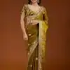 E BT 438 Mustard in Fandy Satin Silk mbroidery Work & Zari Work Saree. Special Price ₹1949. Delivery 4-6 Working Days. Shop now. | Sarees, Bollywood Sarees, Creative Sarees, Designer Sarees, Embroidered Sarees, Ethnic Saree, Modern Digital sarees, Party Wear Sarees