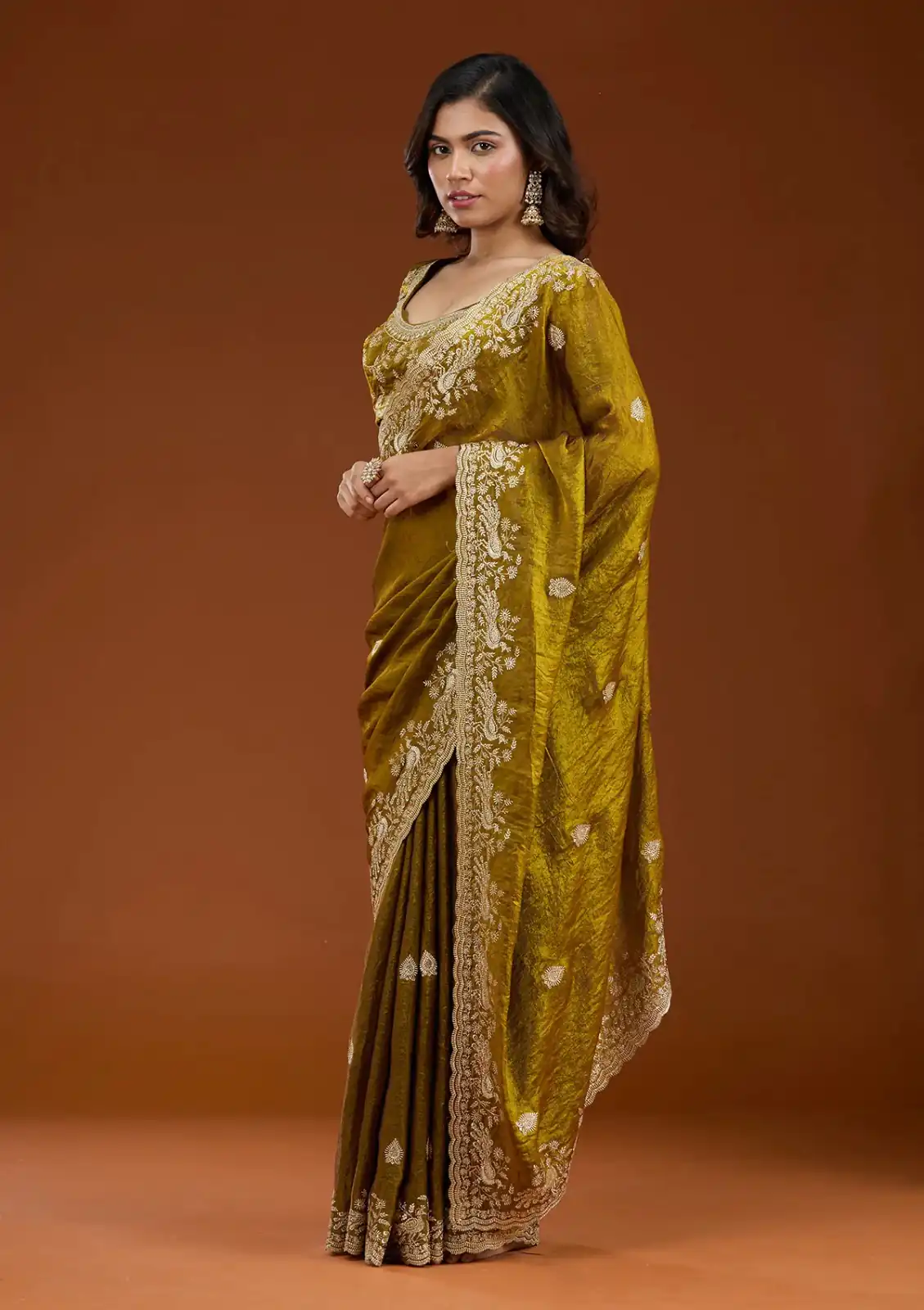 E BT 438 Mustard in Fandy Satin Silk mbroidery Work & Zari Work Saree. Special Price ₹1949. Delivery 4-6 Working Days. Shop now. | Sarees, Bollywood Sarees, Creative Sarees, Designer Sarees, Embroidered Sarees, Ethnic Saree, Modern Digital sarees, Party Wear Sarees