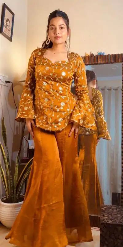 ZF 436 Mustered Fandy Silk Salwar Suit Perfect for Wedding, Party, Housewarming, Reception, Engagement – . Get it for ₹2049. Delivery 4-6 Working D | Jump Suits, Tops & Bottoms, Track Suits, Trendy Wear, Salwar suit, Designer Suits, Casual Suits, Creative suits, Palazzo Suits, Party Wear Suits, Patiala Suits, Straight Suits