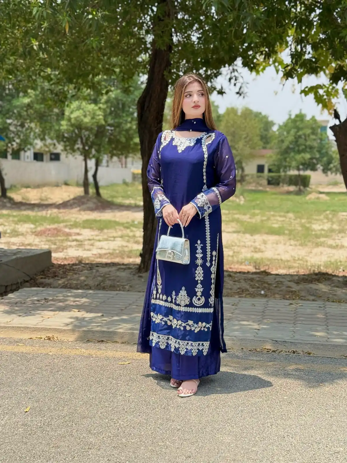 ZF 429 Navy Blue Faux Georgette Salwar Suit Perfect for Wedding, Party, Holi, Engagement, Eid – . Available at ₹1999 only. Delivery 4-6 Working Da | Jump Suits, Tops & Bottoms, Track Suits, Trendy Wear, Salwar suit, Designer Suits, Casual Suits, Creative suits, Palazzo Suits, Party Wear Suits, Patiala Suits, Straight Suits