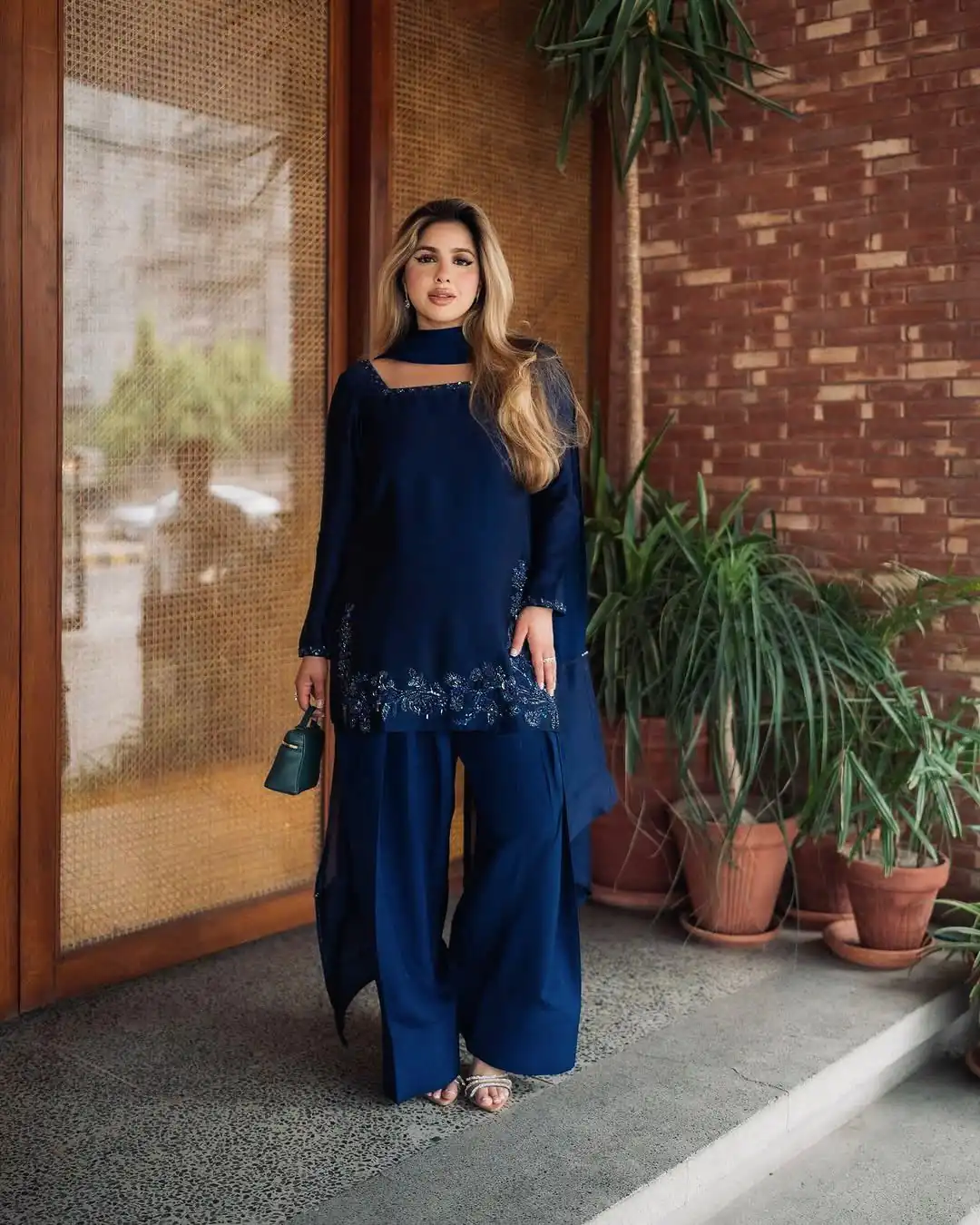 ZF 420 Navy Blue in Natural Crep Silk Embroidery Work Salwar Suit . Exclusive Offer ₹1899. Delivery 4-6 Working Days. Shop now. | Jump Suits, Tops & Bottoms, Track Suits, Trendy Wear, Salwar suit, Designer Suits, Casual Suits, Creative suits, Palazzo Suits, Party Wear Suits, Patiala Suits, Straight Suits