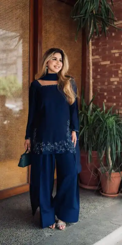 ZF 420 Navy Blue in Natural Crep Silk Embroidery Work Salwar Suit . Exclusive Offer ₹1899. Delivery 4-6 Working Days. Shop now. | Jump Suits, Tops & Bottoms, Track Suits, Trendy Wear, Salwar suit, Designer Suits, Casual Suits, Creative suits, Palazzo Suits, Party Wear Suits, Patiala Suits, Straight Suits