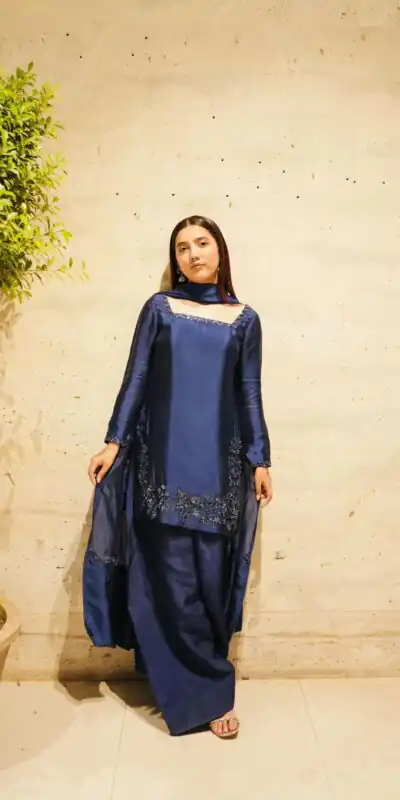 ZF 420 Navy Blue in Natural Crep Silk Embroidery Work Salwar Suit . Exclusive Offer ₹1899. Delivery 4-6 Working Days. Shop now. | Jump Suits, Tops & Bottoms, Track Suits, Trendy Wear, Salwar suit, Designer Suits, Casual Suits, Creative suits, Palazzo Suits, Party Wear Suits, Patiala Suits, Straight Suits