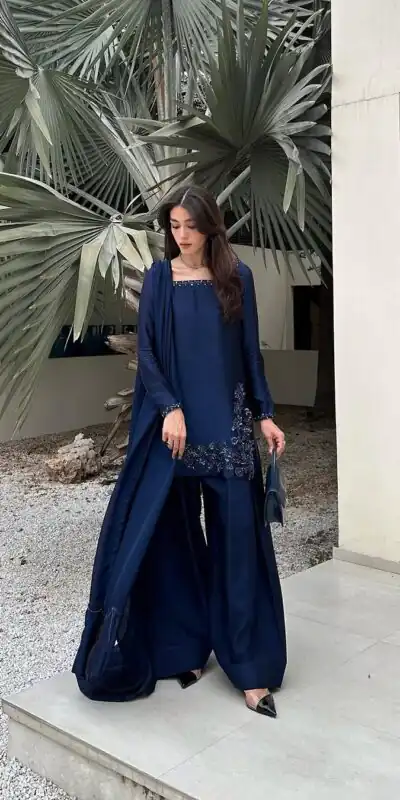 ZF 420 Navy Blue in Natural Crep Silk Embroidery Work Salwar Suit . Exclusive Offer ₹1899. Delivery 4-6 Working Days. Shop now. | Jump Suits, Tops & Bottoms, Track Suits, Trendy Wear, Salwar suit, Designer Suits, Casual Suits, Creative suits, Palazzo Suits, Party Wear Suits, Patiala Suits, Straight Suits