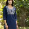 INLI Charmi vol 3 Navy Blue Rayon Thread Work Kurti . Wedding, Party, Festive, Events Affordable Price ₹1349. Delivery 4-6 Working Days. Shop now. | Kurti, Bollywood Kurti, Creative Kurtis, Designer Kurti, Party Wear Kurti, Selfie Kurti