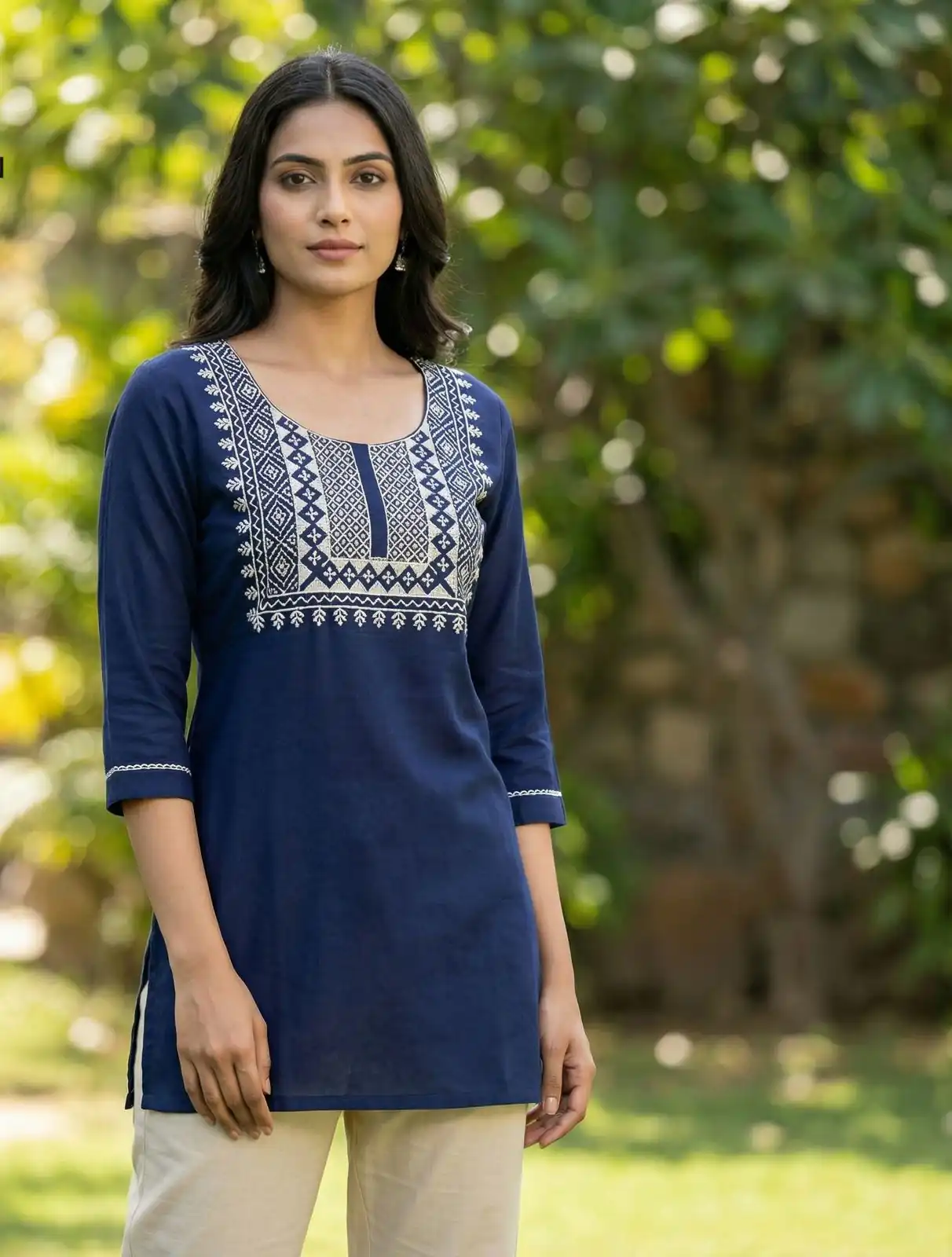 INLI Charmi vol 3 Navy Blue Rayon Thread Work Kurti . Wedding, Party, Festive, Events Affordable Price ₹1349. Delivery 4-6 Working Days. Shop now. | Kurti, Bollywood Kurti, Creative Kurtis, Designer Kurti, Party Wear Kurti, Selfie Kurti