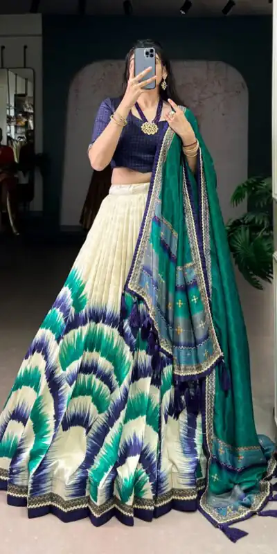 LNB 1247 Navy Blue Color Taser Silk Printed Lehenga Choli Wedding, Party, Festive, Events Etc. Delivery 4-6 Working Days Rs 2849 | Lehenga, Bollywood Lehenga, Creative Lehenga, Designer Lehenga, Embroidered Lehenga, Party Wear Lehenga