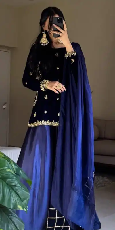 LG 2031 Navy Blue Velvet Sequence Embroidery Work Salwar Suit . Available at ₹1949 only. Delivery 4-6 Working Days. Shop now. | Jump Suits, Tops & Bottoms, Track Suits, Trendy Wear, Salwar suit, Designer Suits, Casual Suits, Creative suits, Palazzo Suits, Party Wear Suits, Patiala Suits, Straight Suits