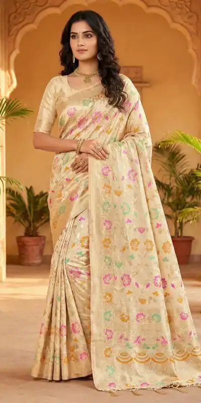 MS 546 Off White in Color Banarasi Silk Zari Work All Over Saree . Available at ₹1649 only. Delivery 4-6 Working Days. Shop now. | Sarees, Bollywood Sarees, Creative Sarees, Designer Sarees, Embroidered Sarees, Ethnic Saree, Modern Digital sarees, Party Wear Sarees