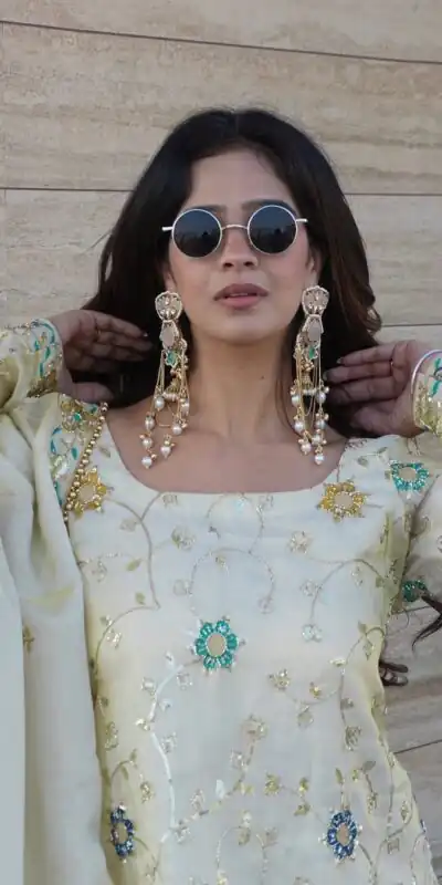 ZSR 3155 Off White Chinnon Salwar Suit Perfect for Wedding, Party, Durga Puja, Reception, Onam – . Grab it for ₹1999. Delivery 4-6 Working Days. | Jump Suits, Tops & Bottoms, Track Suits, Trendy Wear, Salwar suit, Designer Suits, Casual Suits, Creative suits, Palazzo Suits, Party Wear Suits, Patiala Suits, Straight Suits