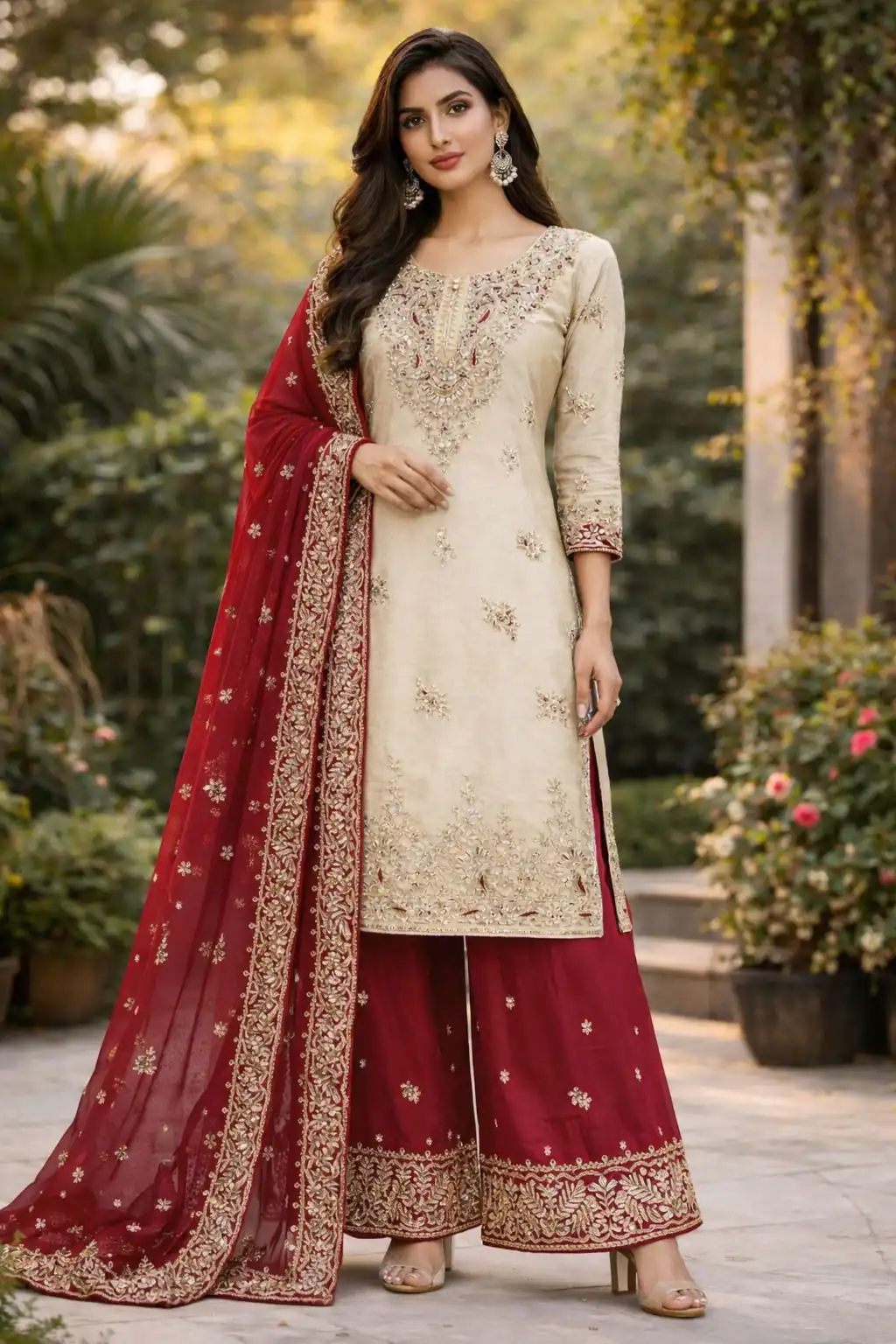 VLM 316 Off White Organza Silk with Embroidery Work & Lace Work. Salwar Suit Now at just ₹2049. Delivery 4-6 Working Days. Shop now. | Jump Suits, Tops & Bottoms, Track Suits, Trendy Wear, Salwar suit, Designer Suits, Casual Suits, Creative suits, Palazzo Suits, Party Wear Suits, Patiala Suits, Straight Suits