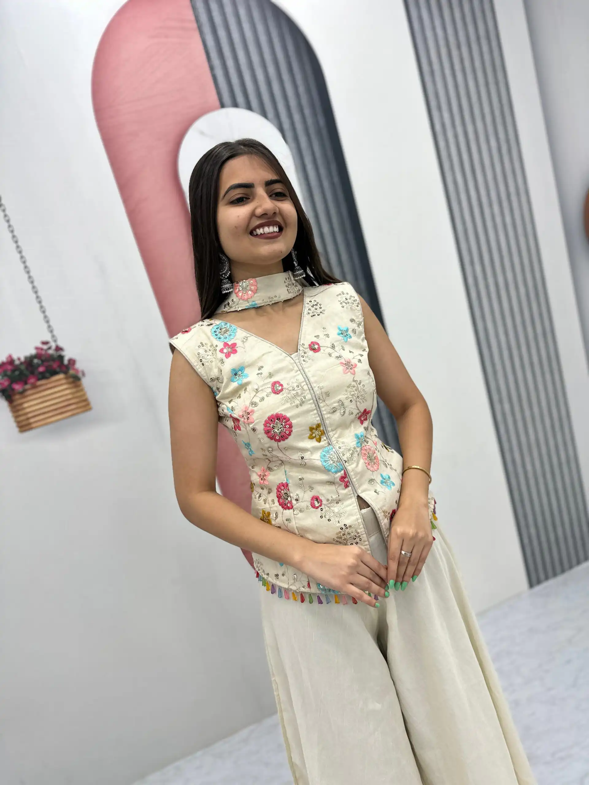 PC 451 Off White Tissue Simmer Salwar Suit with Embroidery Work. Available at ₹2549 only. Delivery 4-6 Working Days. Shop now. | Jump Suits, Tops & Bottoms, Track Suits, Trendy Wear, Salwar suit, Designer Suits, Casual Suits, Creative suits, Palazzo Suits, Party Wear Suits, Patiala Suits, Straight Suits