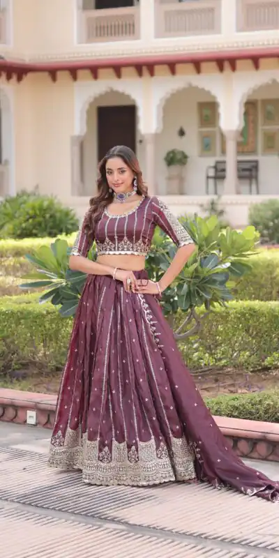 KA 5056 Onion Gold Crush Lehenga Choli with Embroidery Work & Zari Work. Best Price ₹2599. Delivery 4-6 Working Days. Shop now. | Lehenga, Bollywood Lehenga, Creative Lehenga, Designer Lehenga, Embroidered Lehenga, Party Wear Lehenga