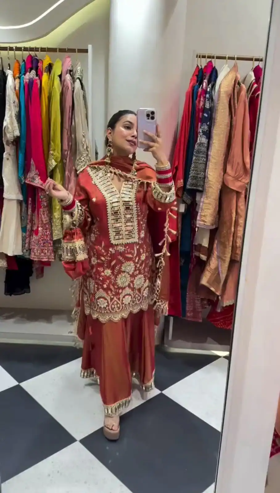 BE 435 Orange in Cos Mos Mirror Work & Embroidery Work Salwar Suit s. Available at ₹2399 only. Delivery 4-6 Working Days. Shop now. | Jump Suits, Tops & Bottoms, Track Suits, Trendy Wear, Salwar suit, Designer Suits, Casual Suits, Creative suits, Palazzo Suits, Party Wear Suits, Patiala Suits, Straight Suits