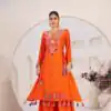 KD 1516 Orange Rayon Thread With Real Mirror Work Salwar Suit. Wedding, Party, Festive, Events, Best Price ₹1999. Delivery 4-6 Working Days. Shop now. | Jump Suits, Tops & Bottoms, Track Suits, Trendy Wear, Salwar suit, Designer Suits, Casual Suits, Creative suits, Palazzo Suits, Party Wear Suits, Patiala Suits, Straight Suits