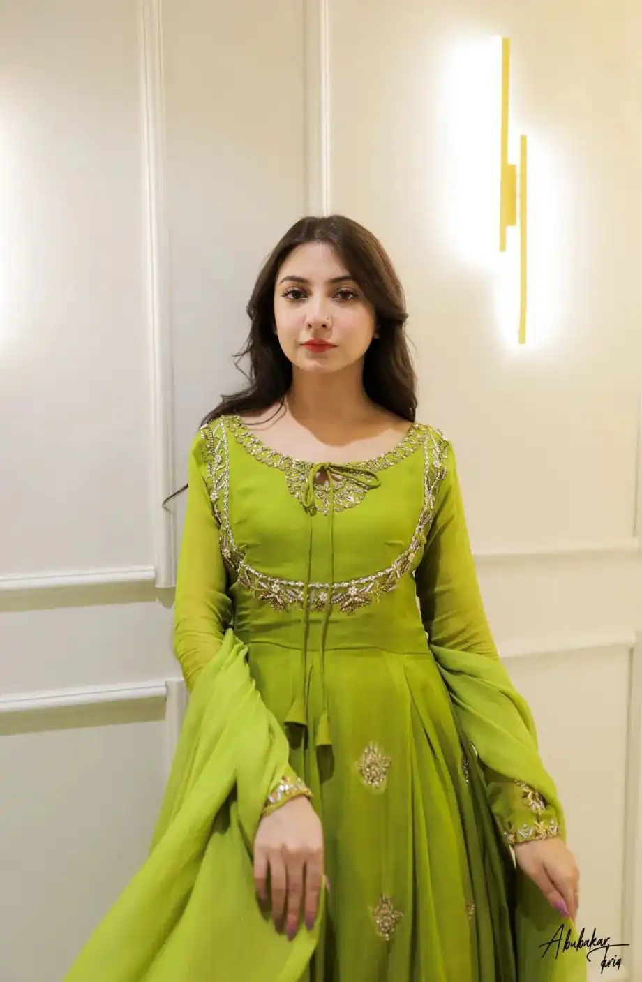 LG 2047 Parrot Green in Color Georgette Embroidery Work Gown . Wedding, Party, Festive, Events Grab it for ₹1949. Delivery 4-6 Working Days. Shop now. | Gowns, Bollywood Gowns, Creative Gowns, Designer Gowns, Embroidered Gowns, Party Wear Gowns