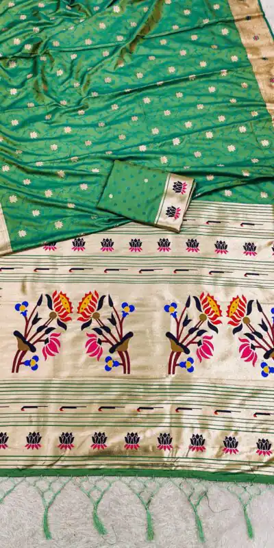MB 2 Parrot Green Paithani Silk Saree with Lace Work & Zari Work. Introductory Price ₹2049. Delivery 4-6 Working Days. Shop now. | Sarees, Bollywood Sarees, Creative Sarees, Designer Sarees, Embroidered Sarees, Ethnic Saree, Modern Digital sarees, Party Wear Sarees
