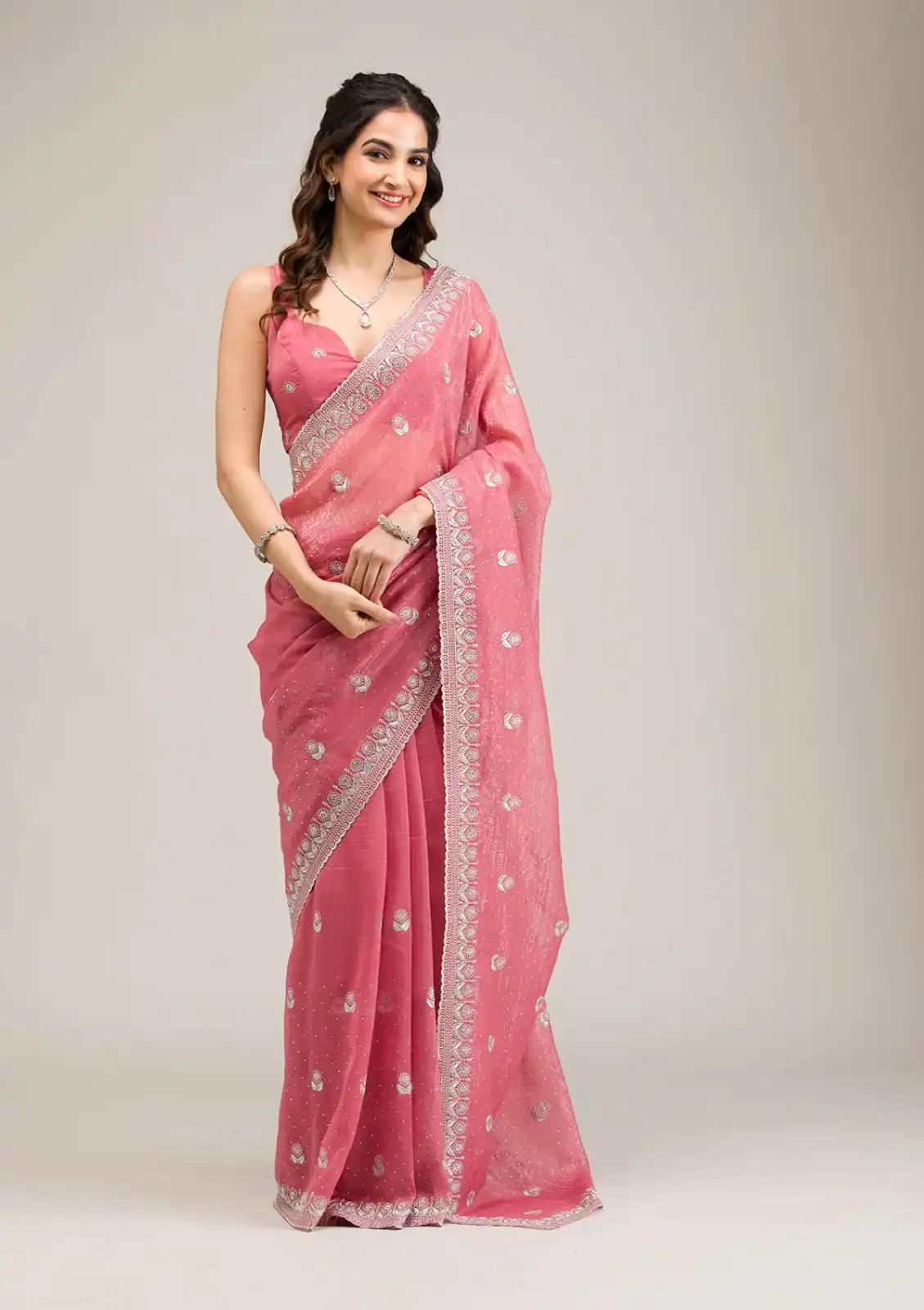BT 439 Peach Crunchy Ciffon Saree Perfect for Wedding, Party, Bridal Wear, Raksha Bandhan, Festival Celebrations – . Special Price ₹1899. Delivery 4-6 | Sarees, Bollywood Sarees, Creative Sarees, Designer Sarees, Embroidered Sarees, Ethnic Saree, Modern Digital sarees, Party Wear Sarees