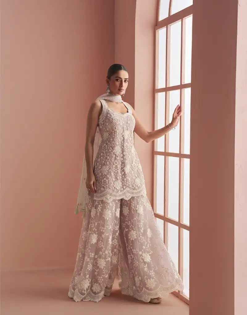 FC 10088 Peach in Color Heavy Net Embroidery Work Salwar Suit . Introductory Price ₹3599. Delivery 4-6 Working Days. Shop now. | Jump Suits, Tops & Bottoms, Track Suits, Trendy Wear, Salwar suit, Designer Suits, Casual Suits, Creative suits, Palazzo Suits, Party Wear Suits, Patiala Suits, Straight Suits