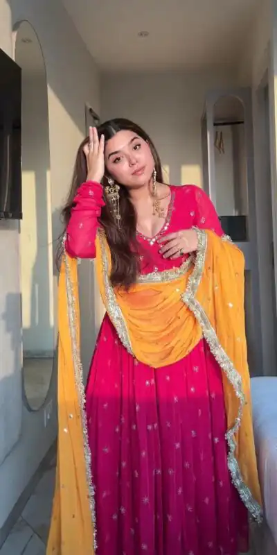 SRK 5313 Pink in Faux Georgette Embroidery Work Salwar Suit . Available at ₹2099 only. Delivery 4-6 Working Days. Shop now. | Jump Suits, Salwar suit, Designer Suits, Casual Suits, Creative suits, Palazzo Suits, Party Wear Suits, Patiala Suits, Straight Suits