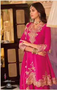 KD 1542 Pink in Color Faux Georgette Thread Embroidery Salwar Suit . Festive Deal ₹2399. Delivery 4-6 Working Days. Shop now. | Jump Suits, Tops & Bottoms, Track Suits, Trendy Wear, Salwar suit, Designer Suits, Casual Suits, Creative suits, Palazzo Suits, Party Wear Suits, Patiala Suits, Straight Suits
