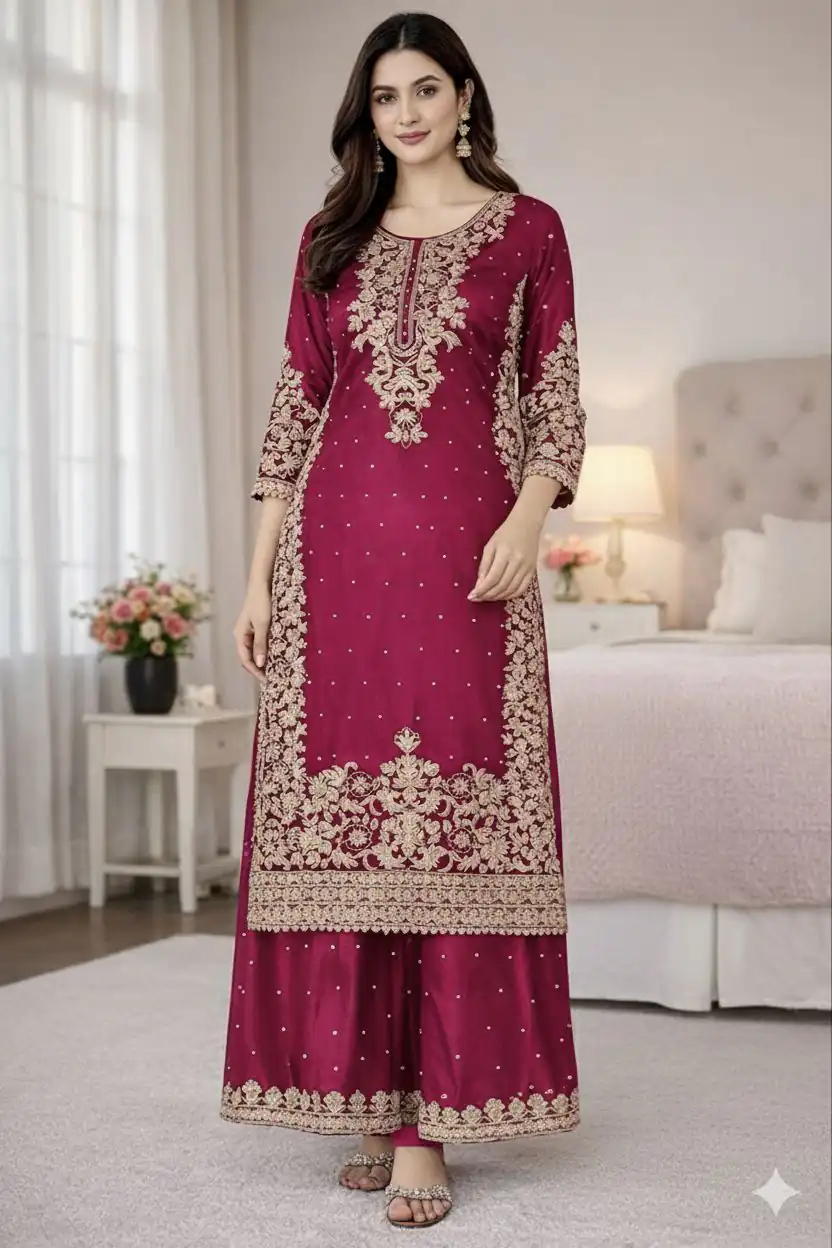 SSR 535 Pink Color in Organza Silk Embroidery Work Salwar Suit . Available at ₹2399 only. Delivery 4-6 Working Days. Shop now. | Jump Suits, Tops & Bottoms, Track Suits, Trendy Wear, Salwar suit, Designer Suits, Casual Suits, Creative suits, Palazzo Suits, Party Wear Suits, Patiala Suits, Straight Suits